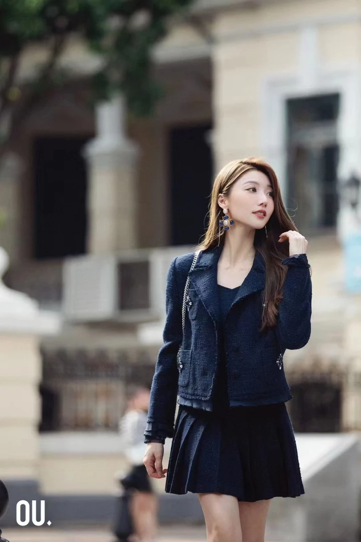 OU小香风气质短款秋季外套1072340115