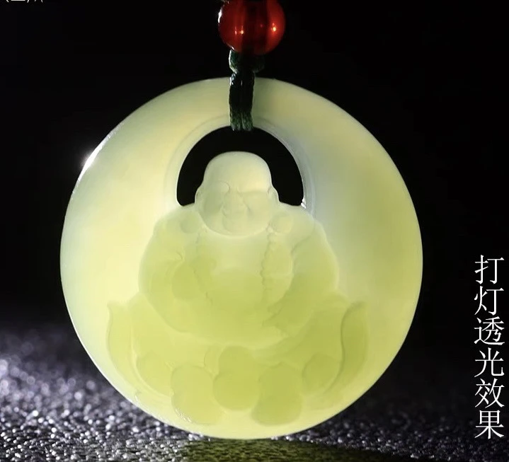 冰！透！五A老料冰晴水佛公吊坠！天然玉石假一赔四