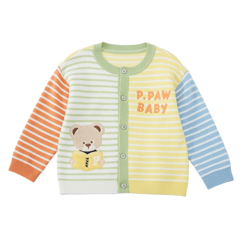 PawinPaw卡通小熊童装 春季新款男宝针织开衫毛衣PCCKE1272E