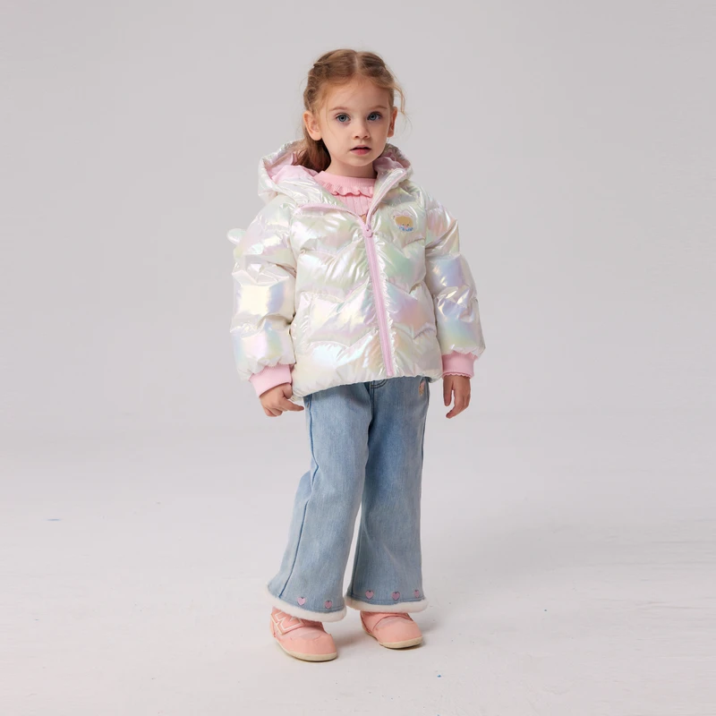 PAWINPAW24年秋冬后背翅膀炫彩羽绒服保暖PCJDE4T81E