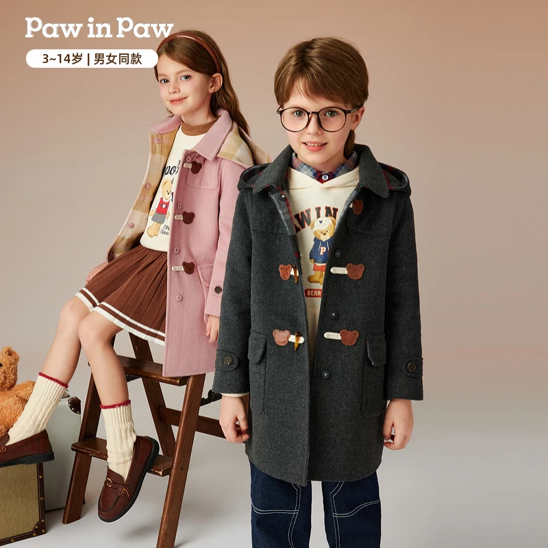 【年货】PawinPaw卡通小熊 秋冬新款男女童外套大衣PCJWE4T31E