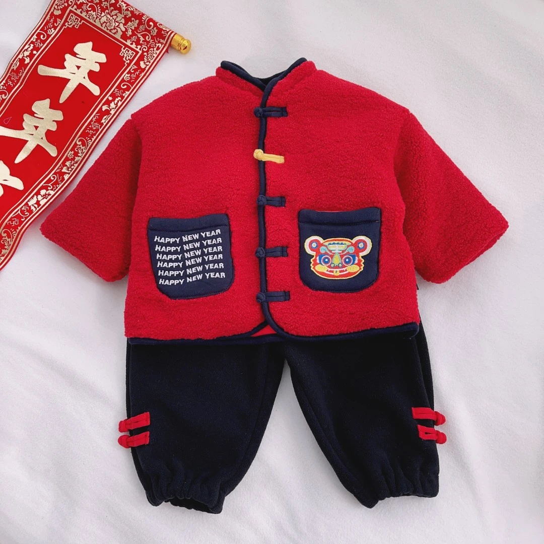 【现货】组合儿童新款拜年服过年套装【嘟嘟家】zhBSC192DWT470