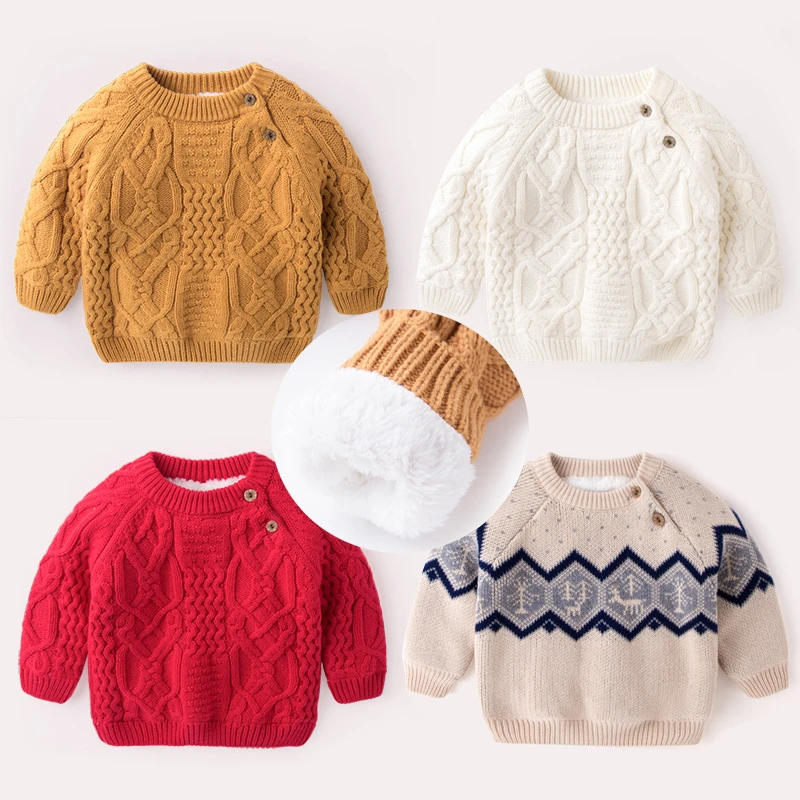 【现货】嘟嘟家儿童秋冬毛衣加绒打底毛衣BGC208DMY031