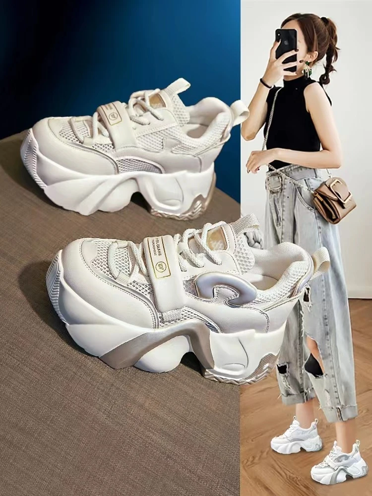 85882时尚舒适百搭潮流显瘦超高厚底松糕鞋