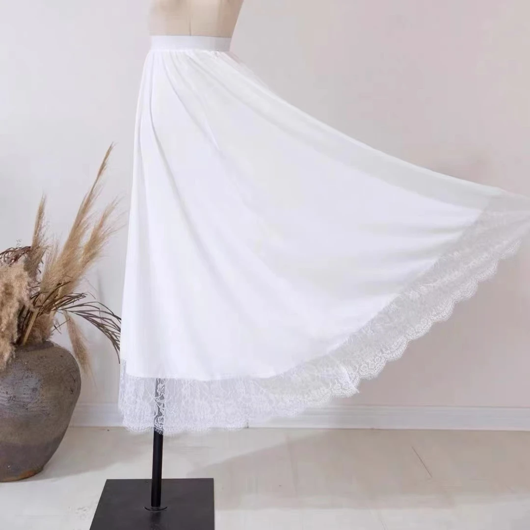 蕾丝内衬裙防静电牛奶丝《衬裙》内衬裙