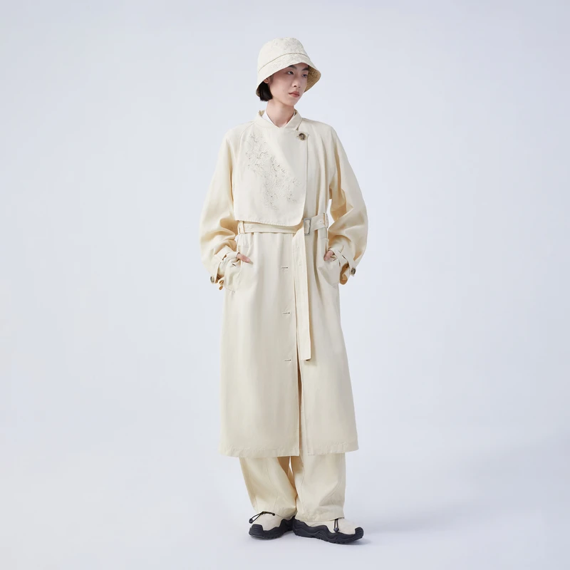 EXCEPTION例外【新中式】23年新款秋冬款中式立领风衣AC23-P1N01