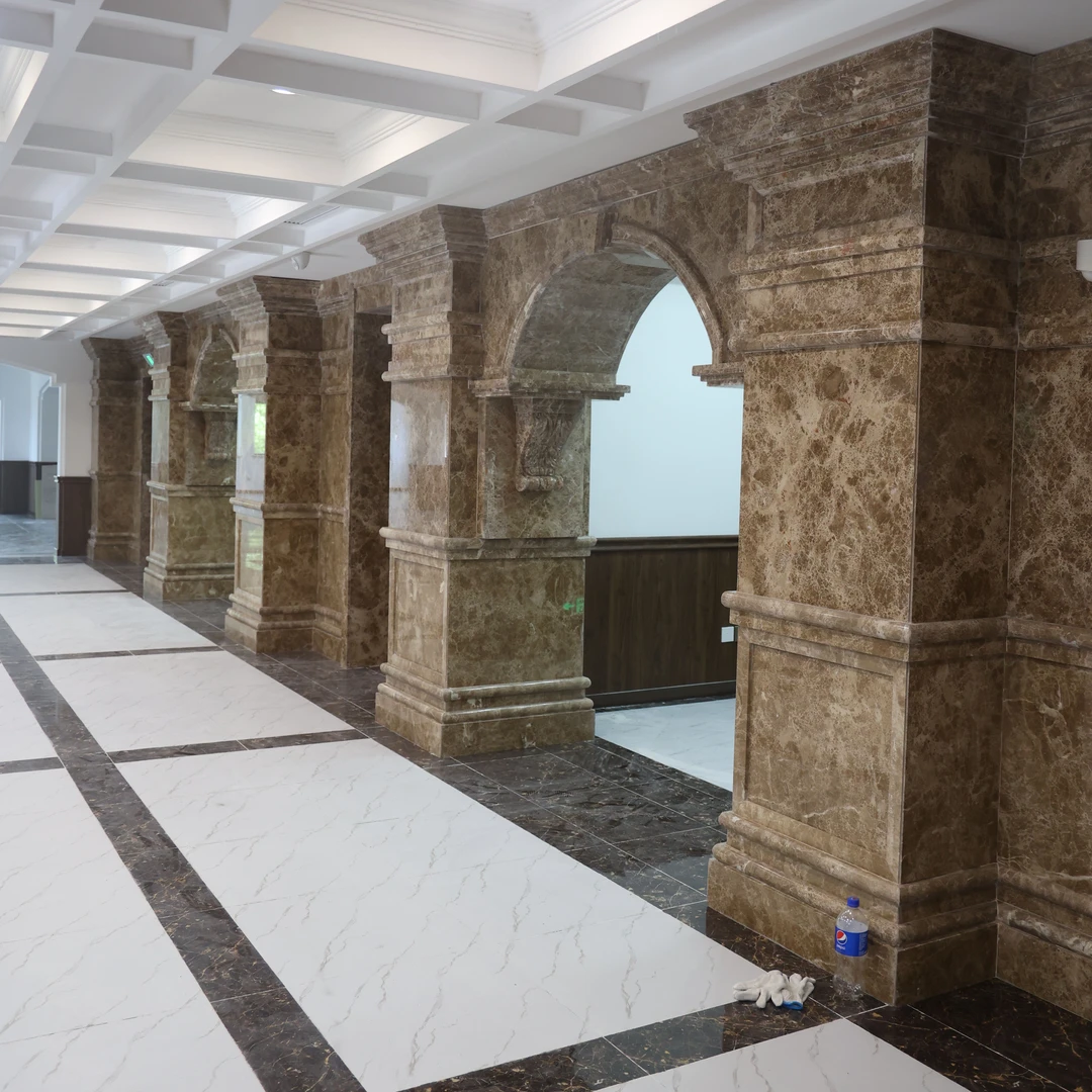 武汉全房定制大理石墙面/地面/柱子/门套