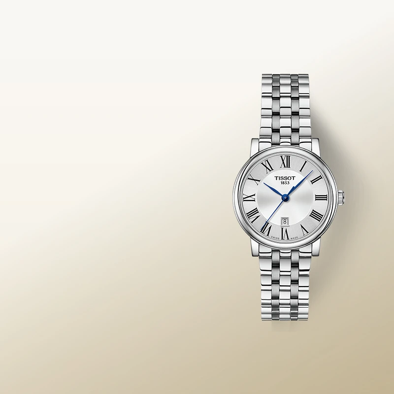 Tissot天梭女表瑞士手表卡森臻我系列优雅简约石英表送女友