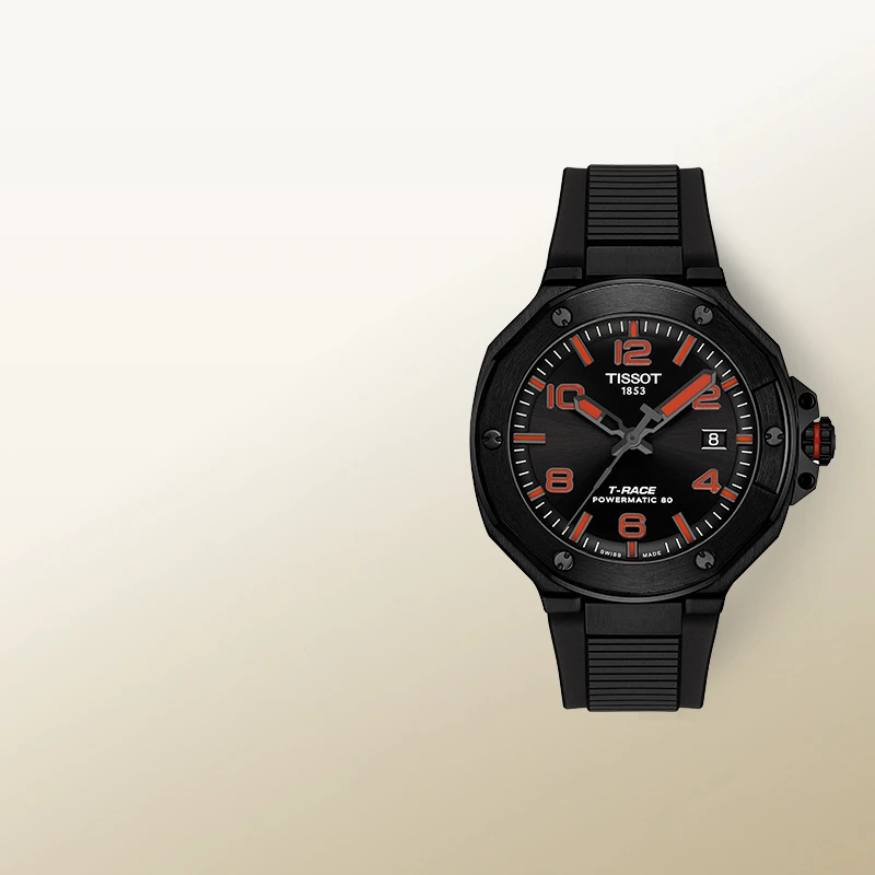 Tissot天梭男表瑞士手表竞速系列摩托车运动多功能80机械表送男友