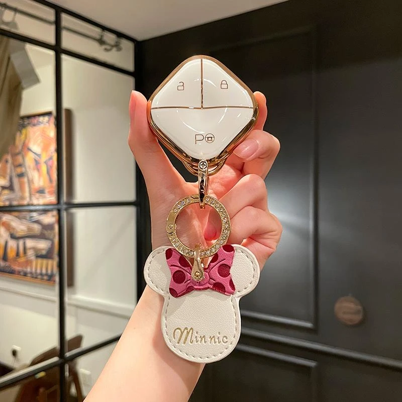 五菱缤果钥匙套23款2023款air晴空宝骏kiwiEV可爱mini车壳包扣女