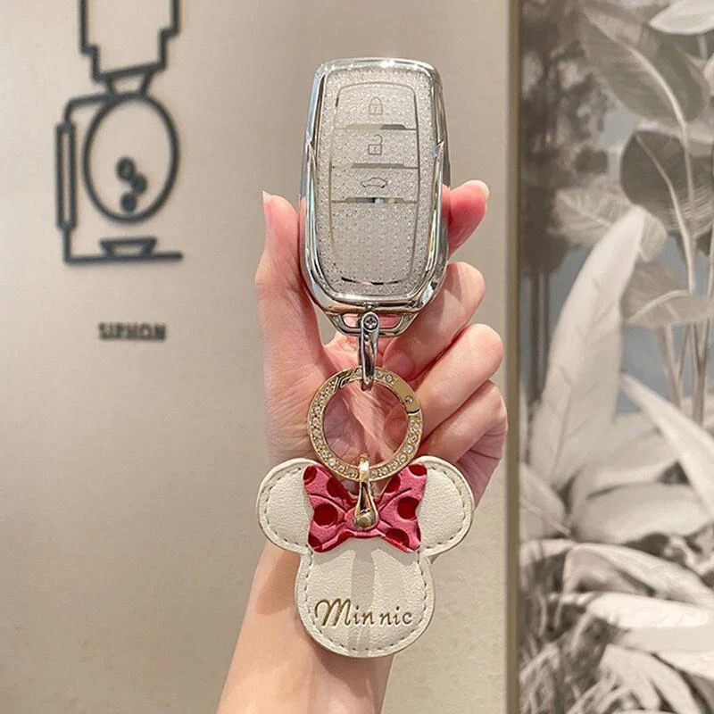 适用于24款丰田凯美瑞钥匙套第9代八代荣放rav4亚洲龙chr普拉多扣