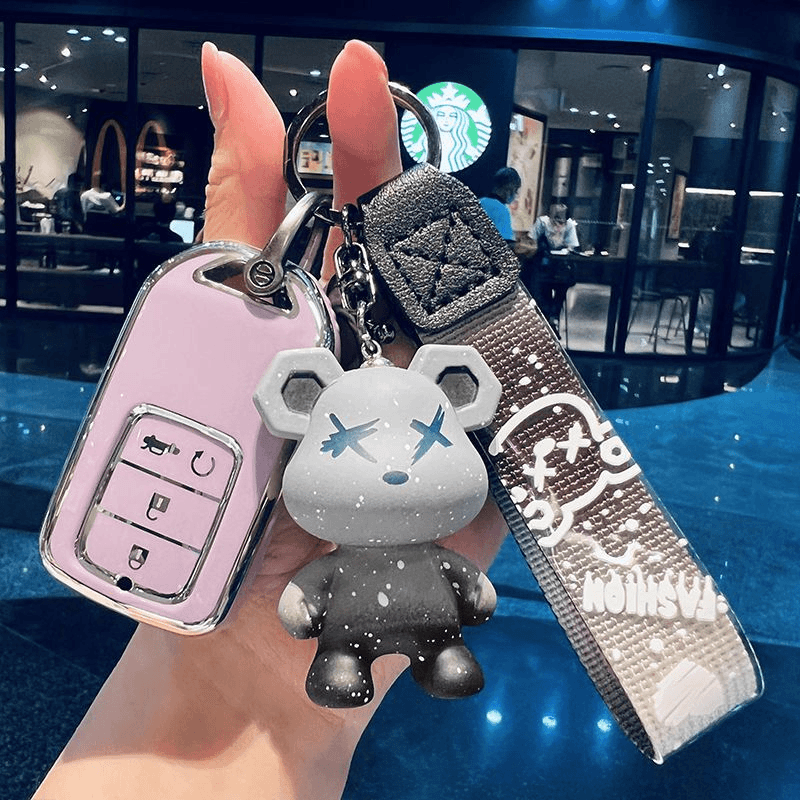 万尚 本田钥匙套crv雅阁urv缤智思域飞度冠道皓影凌派汽车壳扣女款可爱