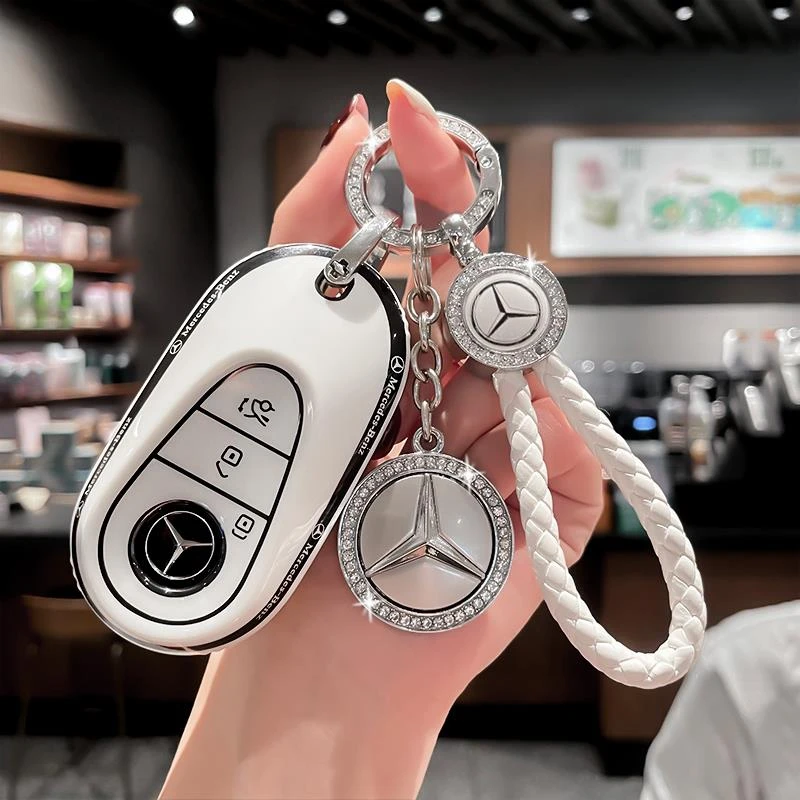 奔驰c260l钥匙套c200l车s400l高档S级C级eqe网红gla200男女士壳扣