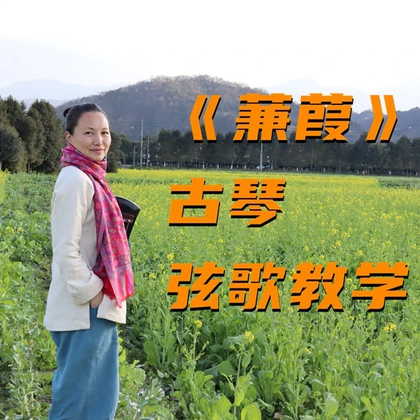 两忘间古琴教学《蒹葭》弦歌琴歌教学与声乐技巧