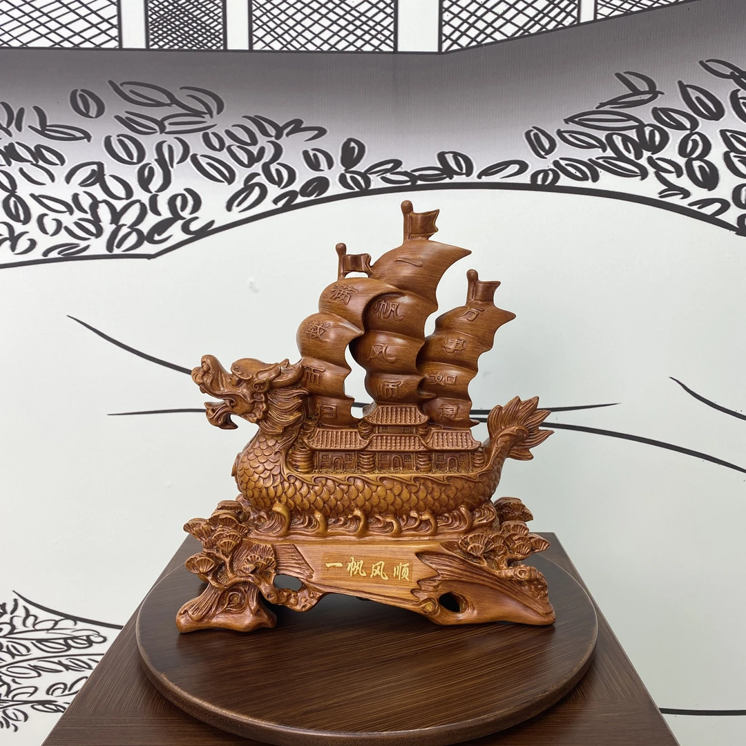 龙船一帆风顺摆件