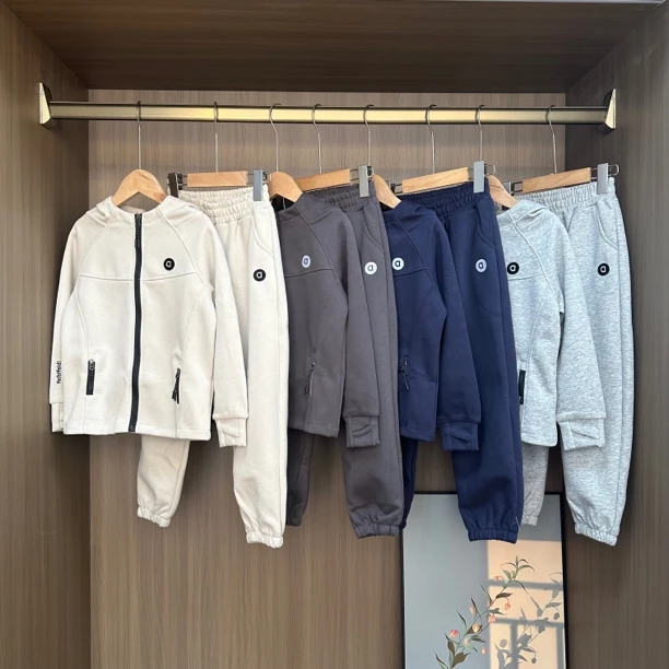 秋季中大童儿童连帽休闲运动套装两件套