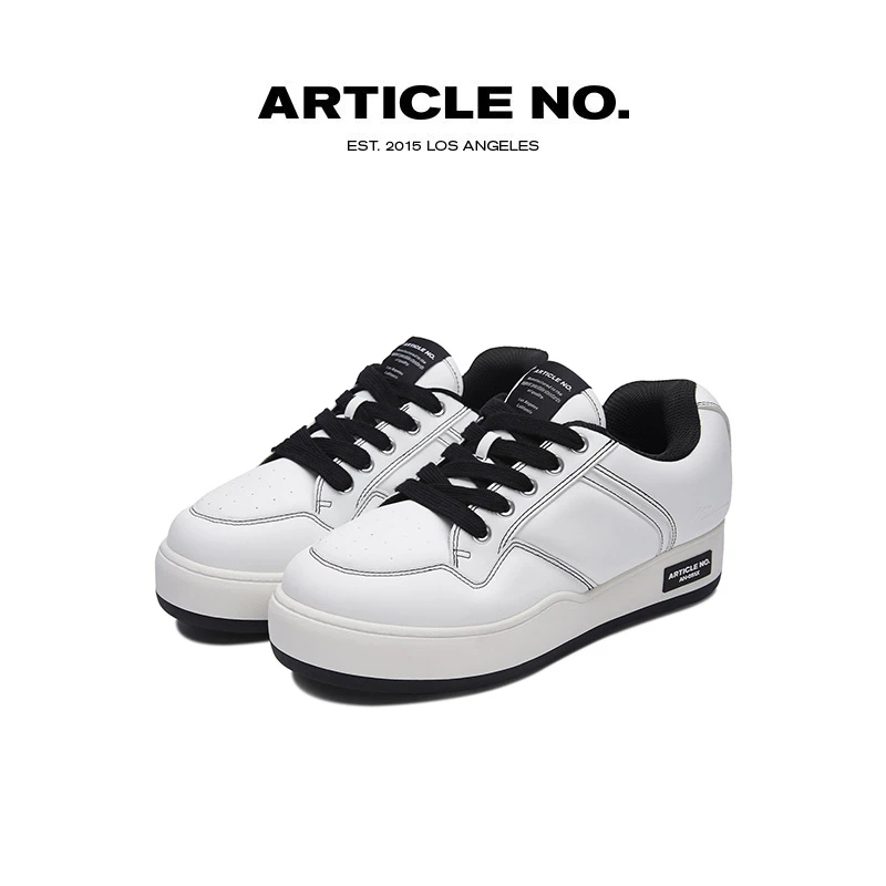 ARTICLE NO.秋冬新色厚底4.8cm增高汉堡鞋白色明星同款百搭鞋子