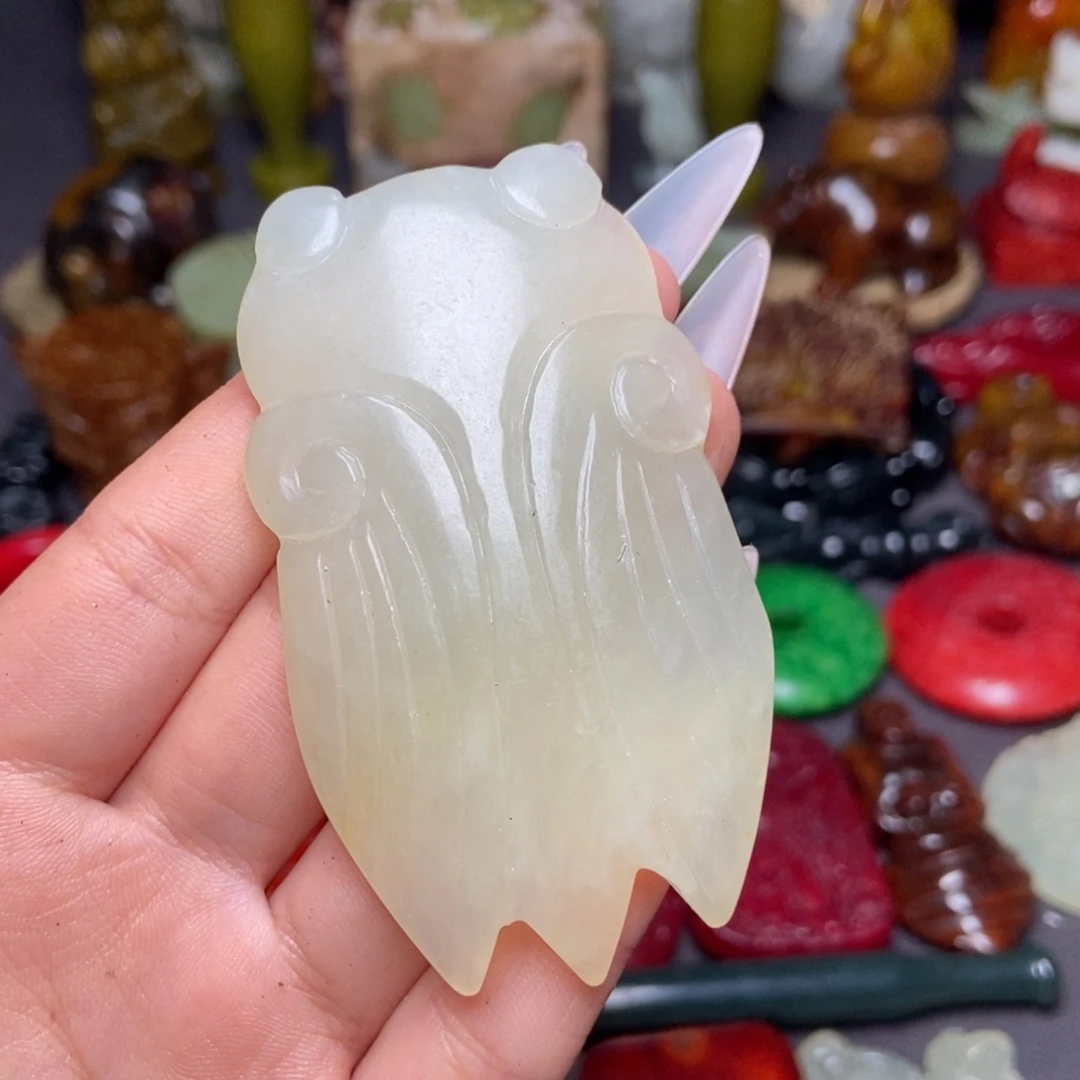 白玉菩提吊坠一一