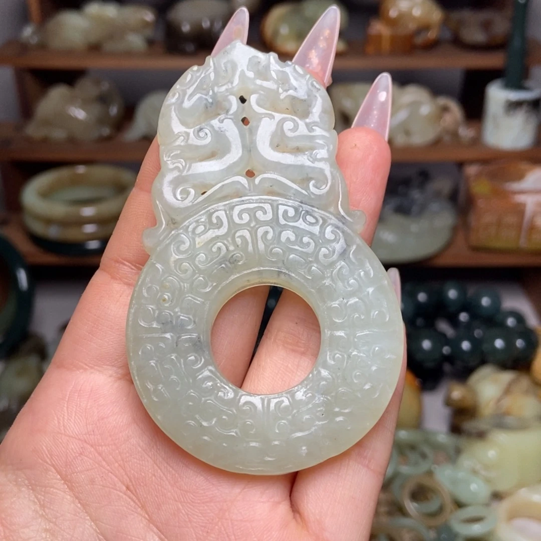 白玉菩提吊坠一一