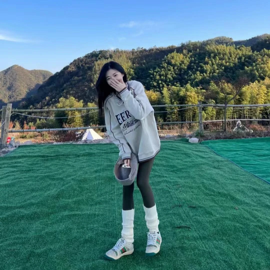 日本腿套女袜套秋冬针织jk泡泡袜子直筒保暖辣妹y2k中长筒袜百搭