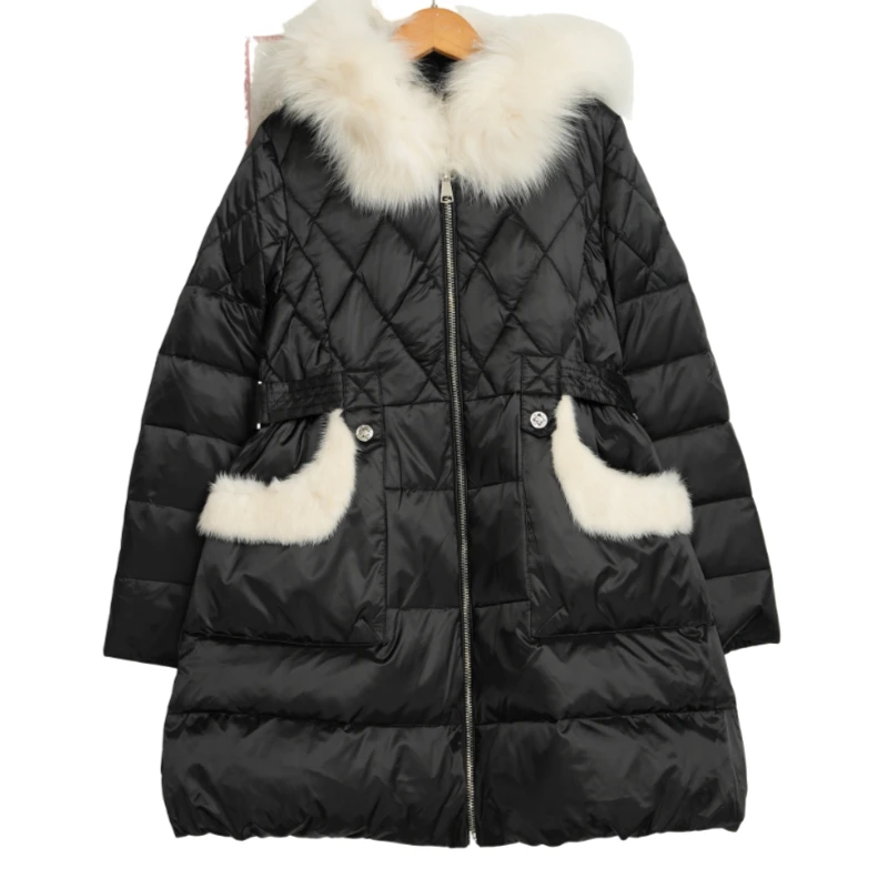 【赛瑞娜】精选女装新款款高端冬季女士黑色防寒服-11493