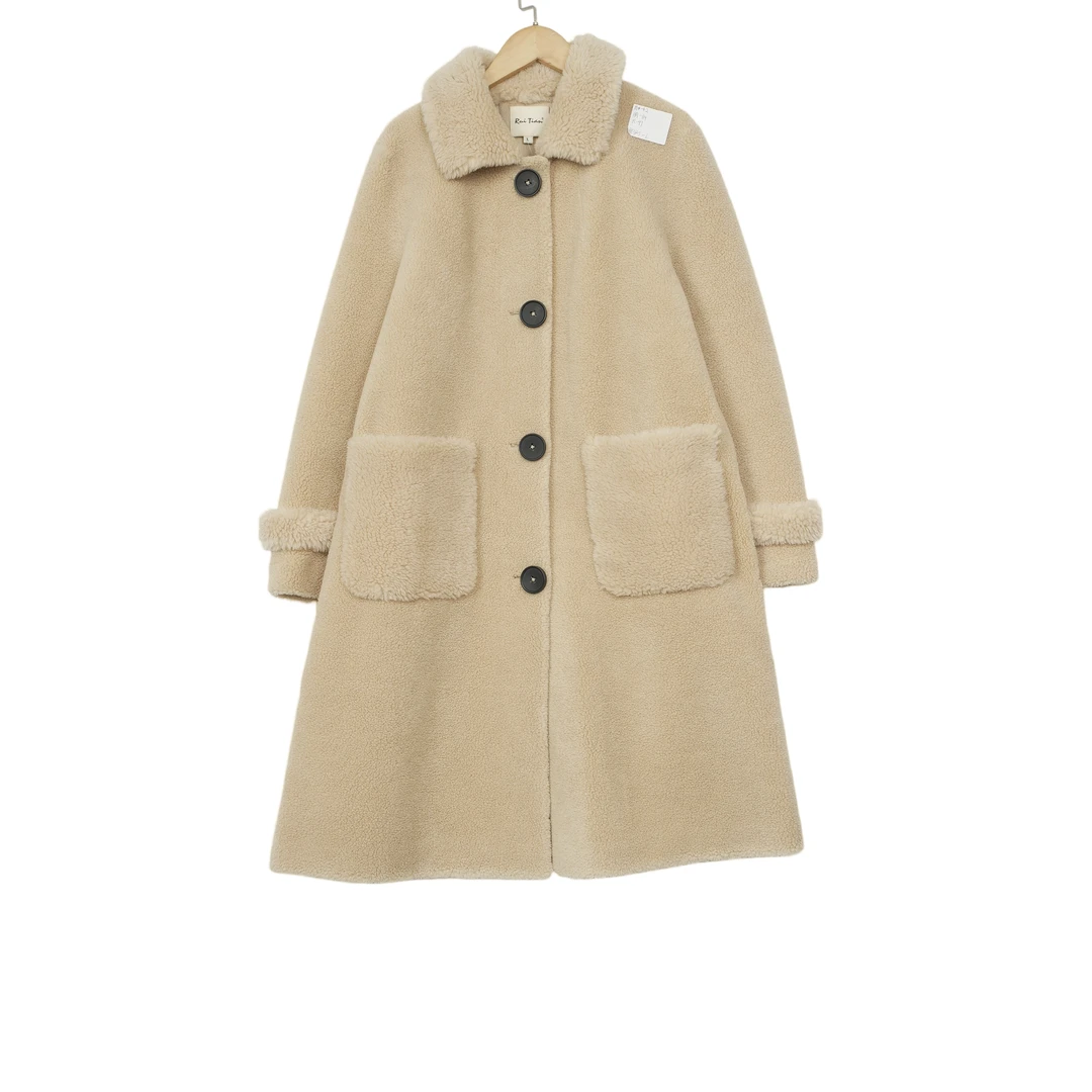 遇见某天精选女装新款女国风气质杏大衣-693125