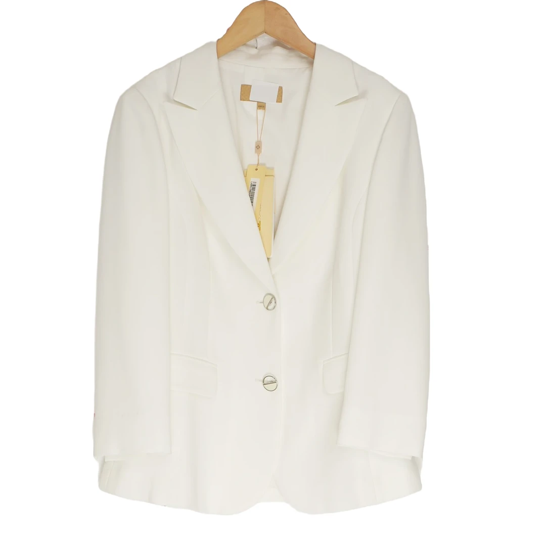 【某来】折扣女装新款洋气通勤时尚百搭女白西服-10031