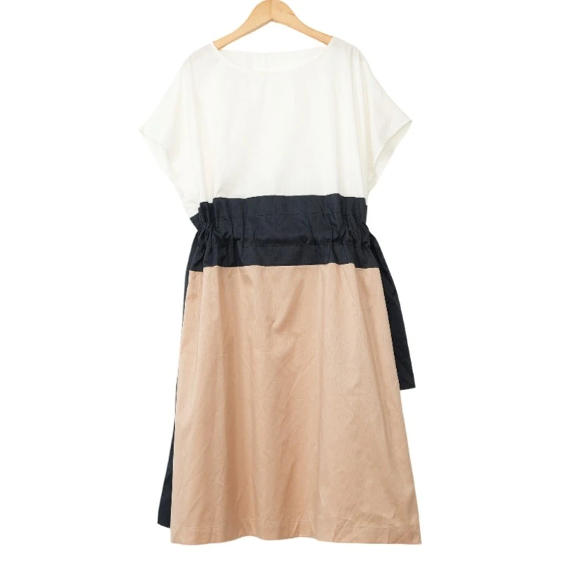 LAI睐折扣女装新款洋气通勤百搭杏女连衣裙-15752