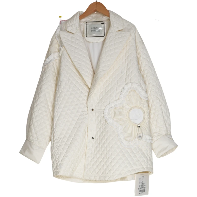 【KATS】精选女装新款款高端冬季女士白色防寒服-21712