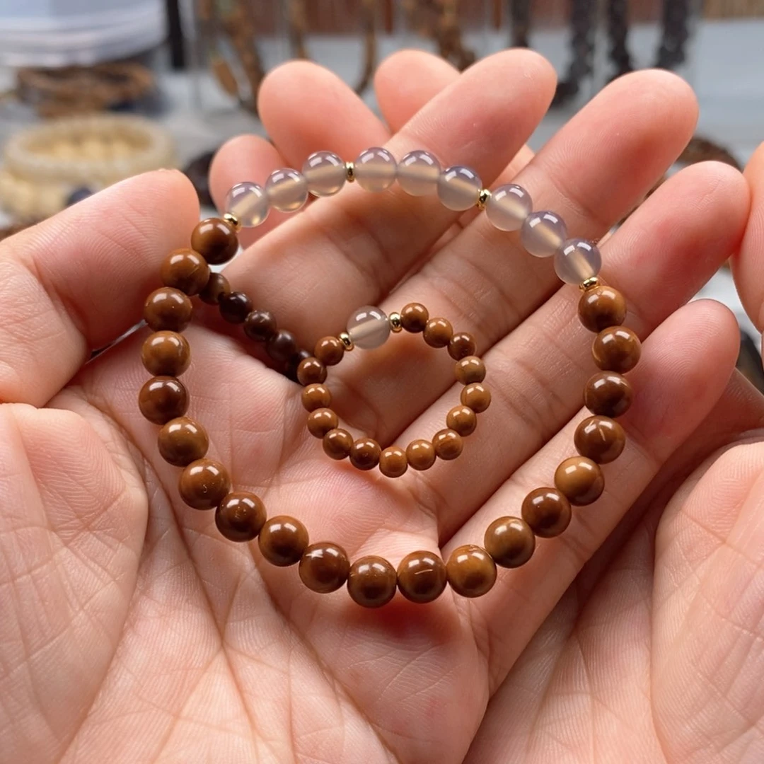 库克手串0.6烟紫单圈➕戒指