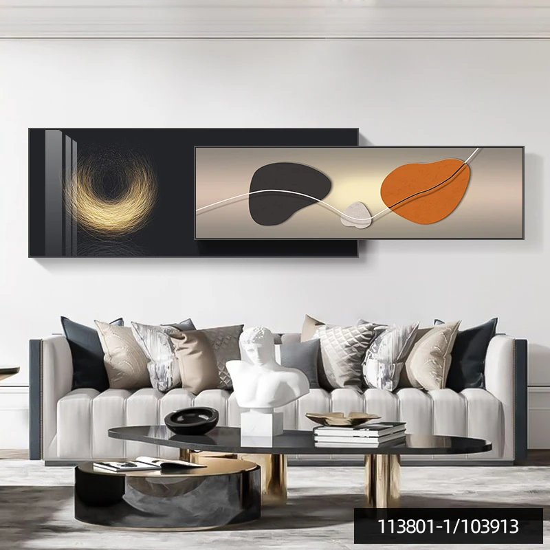 【科画-组合叠加画】现代轻奢装饰画大气简约客厅叠加创意壁画