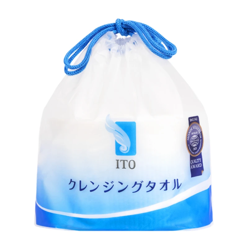 日本ITO洗脸巾艾特柔亲肤棉柔巾洗脸巾干湿两用洁面卸妆80抽抽取