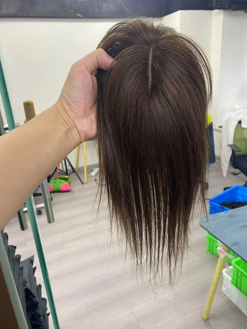 12×12.27厘米全真发隐形无痕全真发补发片遮白发增发量
