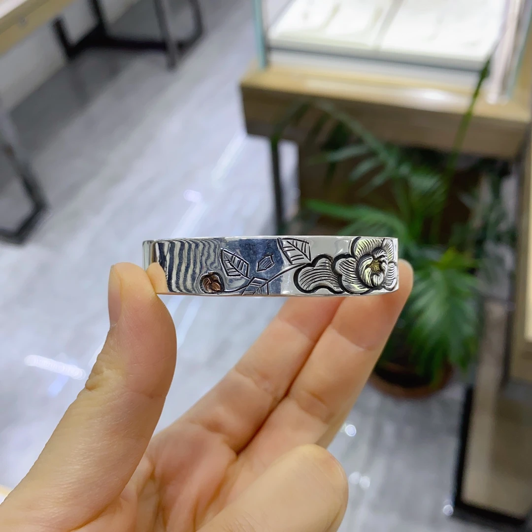 哈里银楼 足银手镯 350手工镯