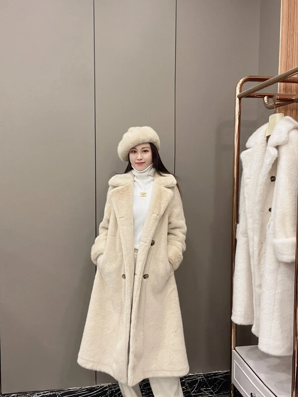 【滨滨推荐】冬季大牌韩版加厚时尚气质宽松百搭高级感毛毛衣外套