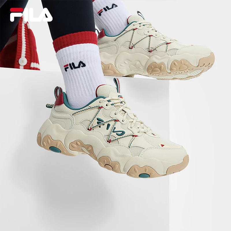Fila/斐乐男【春季限定猫爪鞋】舒适轻便缓震休闲老爹鞋复古运动鞋