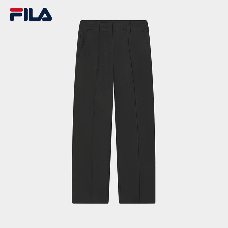 FILA/斐乐女裤【简约宽松时尚百搭弹力】绿宝石阔腿裤F11W344607