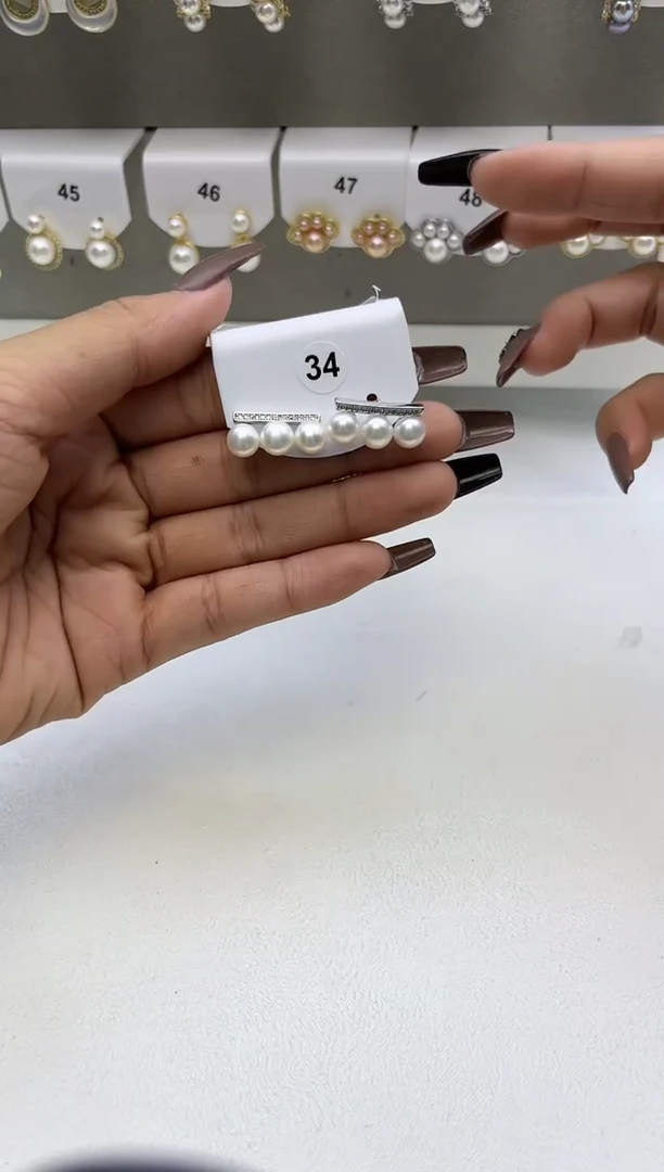 【闪购商品】淡水珍珠耳饰合金34