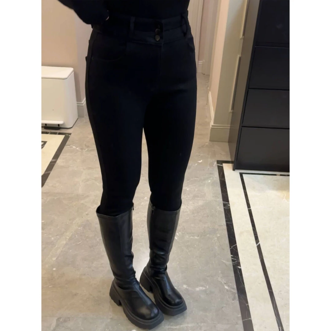 By张胖胖版型定制显瘦高腰修身百搭窄口牛仔裤子【清仓专属】A58