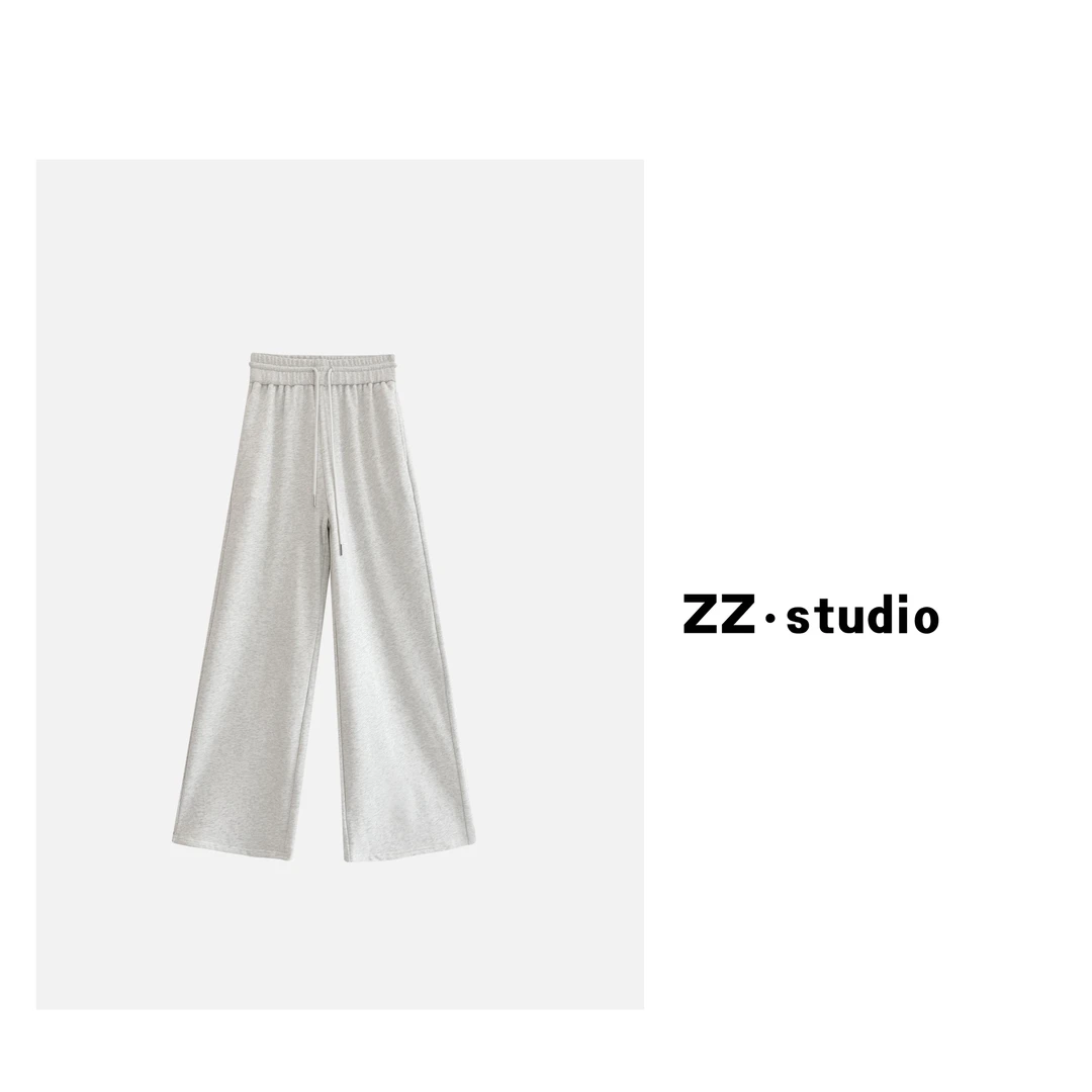 一口苏达 遛弯裤 秋季显瘦气质休闲舒适百搭休闲弧裤A283