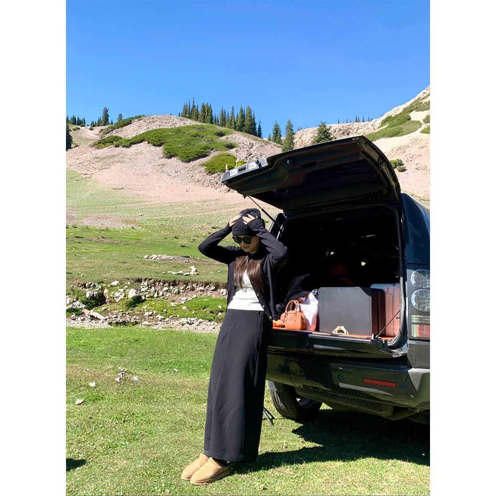 一口苏达 修正直裙 秋季显瘦遮胯气质西装半身裙A227