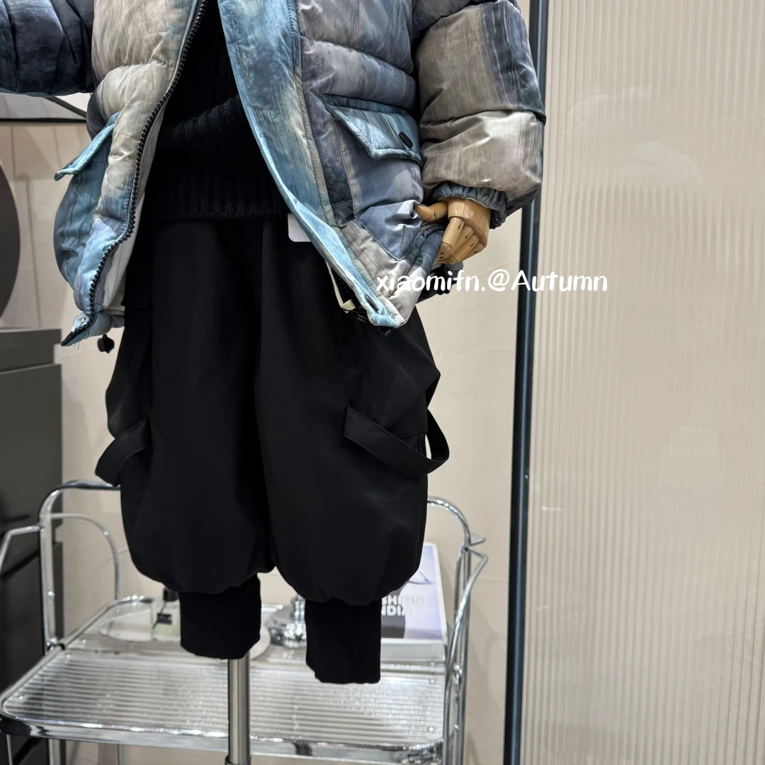 现货 〃潮牌工装裤灯笼卫裤韩版男童2024冬款时尚裤痞帅气童装A511