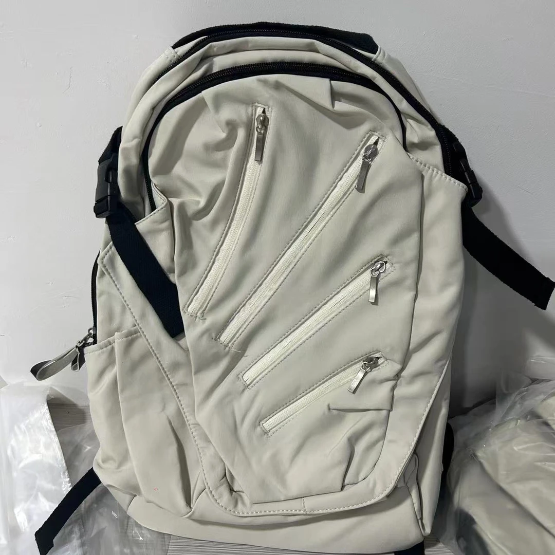 时尚休闲男女通用机能风两色双肩包