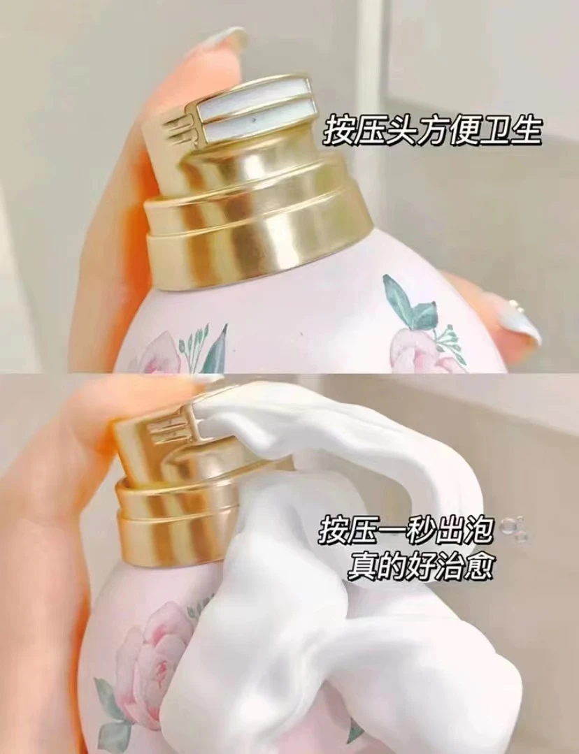 （回购爆表！新款玫瑰香）奶盖慕斯沐浴露，香水级留香