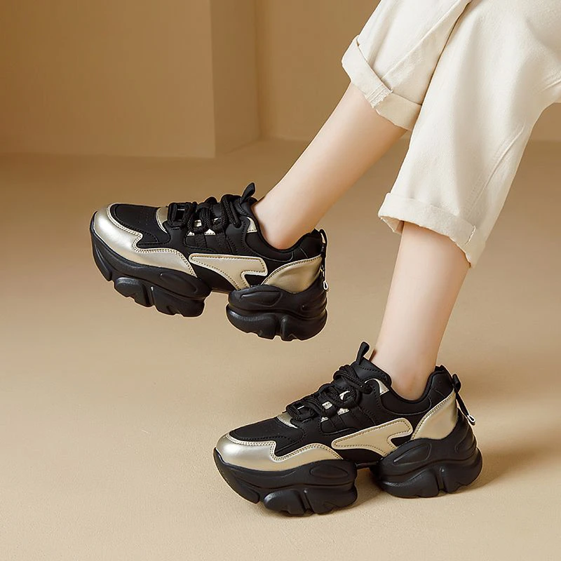 【女子专享】奥古狮登老爹鞋女2023新款秋冬爆款百搭厚底增高轻便