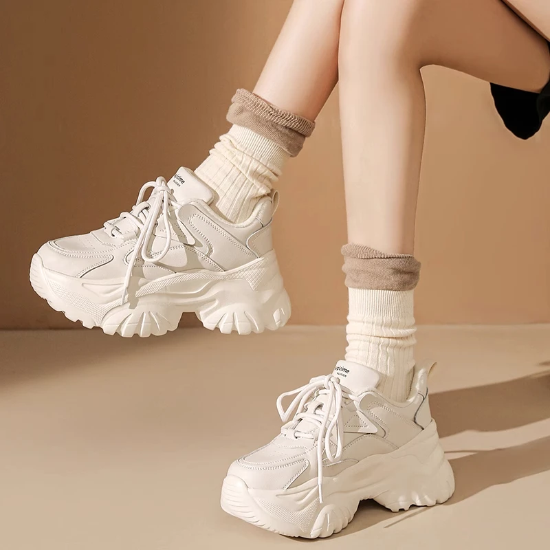 奥古狮登老爹鞋女2025新款秋季厚底增高休闲运动鞋显脚小爆款女鞋