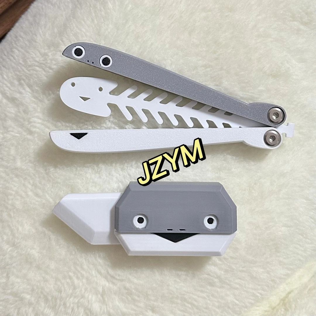 3D打印网红萨卡班甲鱼萝卜刀蝴蝶刀玩具创意玩具可爱甲鱼模型玩具