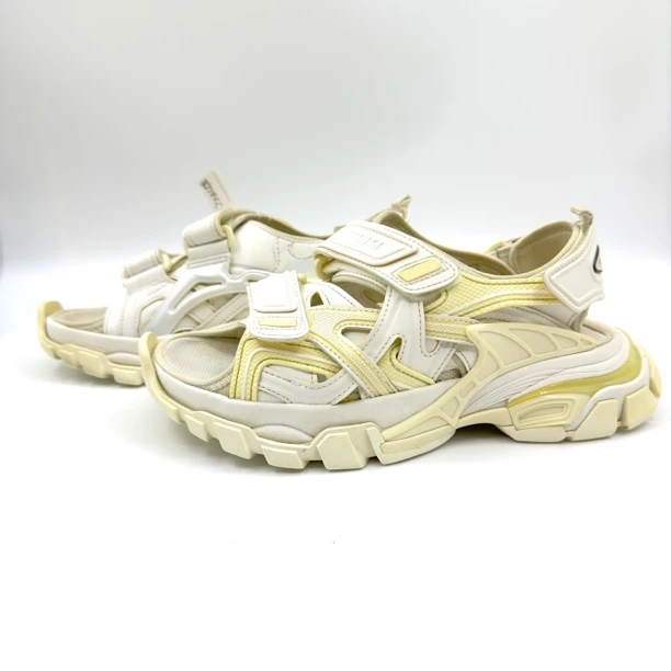 Balenciaga/巴黎世家/白色track凉鞋/透气沙滩女鞋/37码/非全新