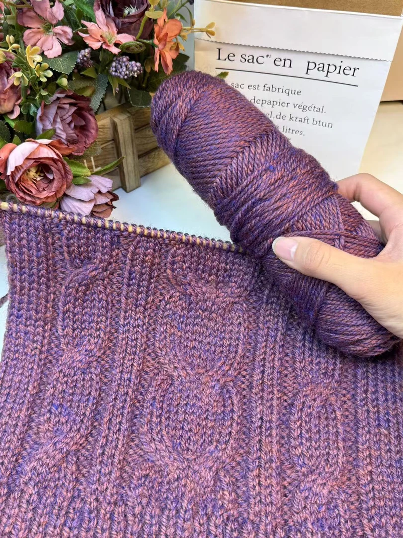 手编羊驼绒 粗毛线 羊驼绒线，一团2两手工老式柔软织毛衣