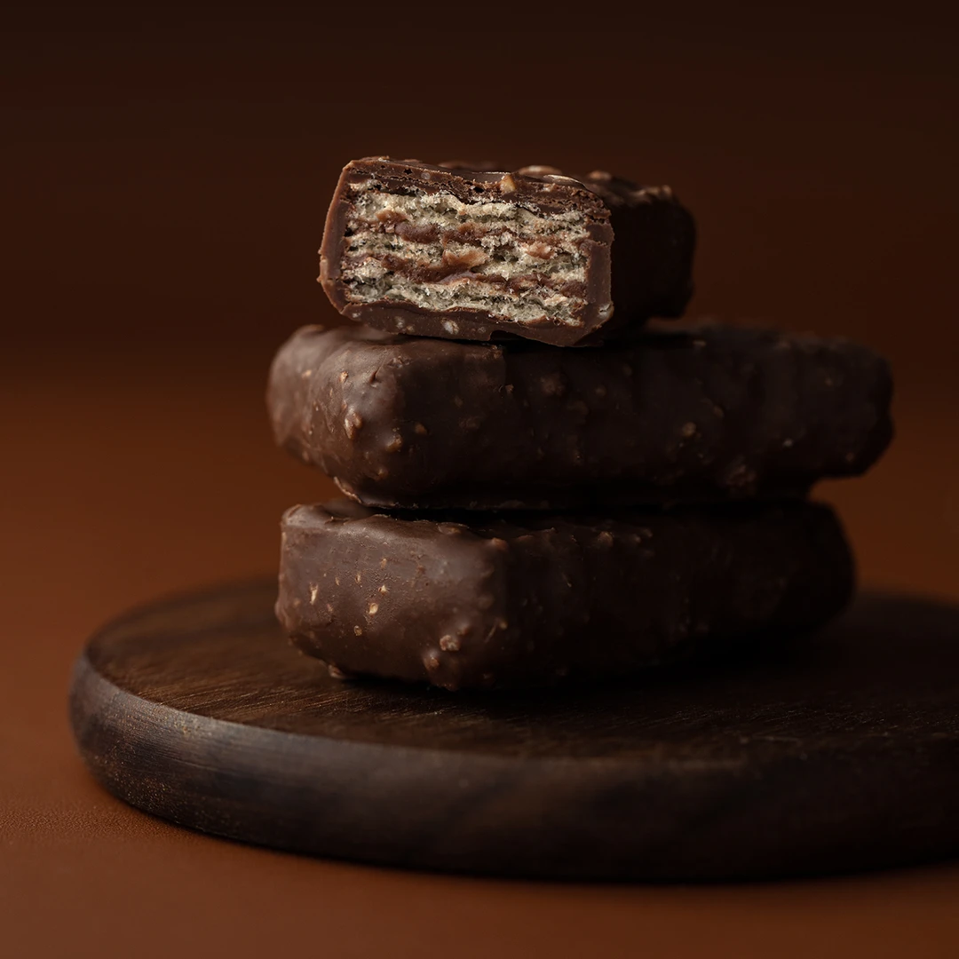 巧克力威化饼手工制作不甜腻迪拜原装进口7成可可固体含量